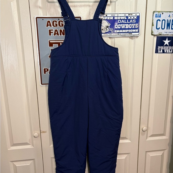 Extreme Limit Navy Blue Insulated Snow Bib Overalls - Picture 4 of 9
